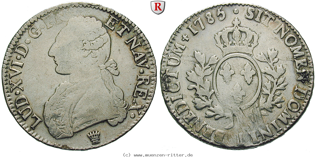 Klicken Sie auf das Bild um es auf Ihrem Rechner zu speichern frankreich-louis-xvi-ecu-aux-lauriers/67605.jpg
