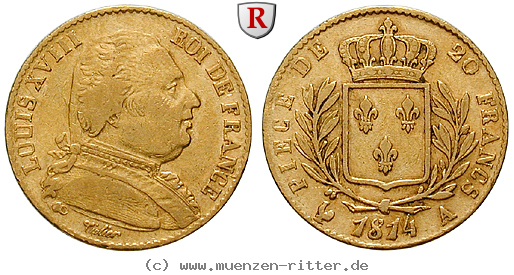 Klicken Sie auf das Bild um es auf Ihrem Rechner zu speichern frankreich-louis-xviii-20-francs/95878.jpg