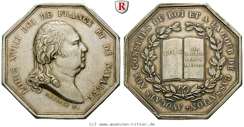 frankreich-louis-xviii-achteckige-silbermedaille/53123.jpg