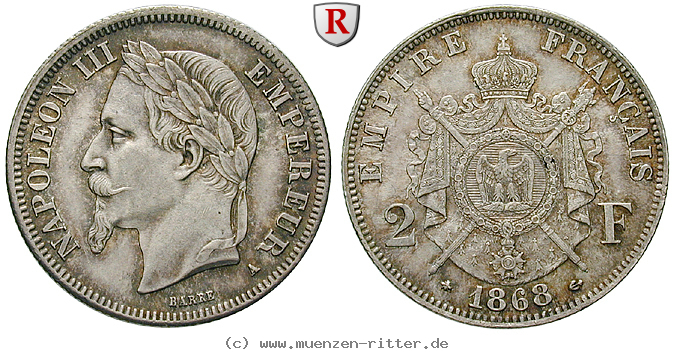 Klicken Sie auf das Bild um es auf Ihrem Rechner zu speichern frankreich-napoleon-iii-2-francs/67056.jpg