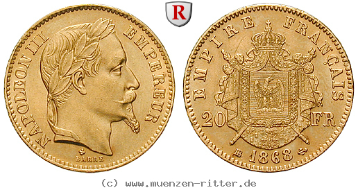 Klicken Sie auf das Bild um es auf Ihrem Rechner zu speichern frankreich-napoleon-iii-20-francs/68388.jpg