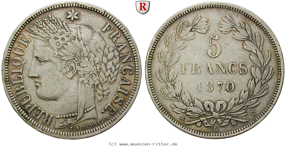 Klicken Sie auf das Bild um es auf Ihrem Rechner zu speichern frankreich-regierung-der-nationalen-verteidigung-5-francs/66996.jpg
