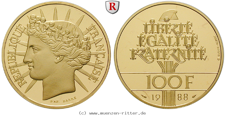 Klicken Sie auf das Bild um es auf Ihrem Rechner zu speichern frankreich-v-republik-100-francs/88655.jpg