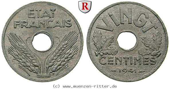 Klicken Sie auf das Bild um es auf Ihrem Rechner zu speichern frankreich-vichy--regierung-20-centimes/67794.jpg