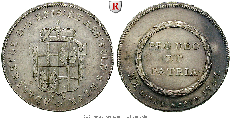 Klicken Sie auf das Bild um es auf Ihrem Rechner zu speichern fulda-bistum-adalbert-von-harstall-1-2-konventionstaler/100852.jpg
