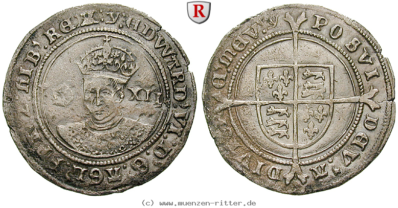 Klicken Sie auf das Bild um es auf Ihrem Rechner zu speichern grossbritannien-edward-vi-shilling/83685.jpg