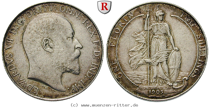 Klicken Sie auf das Bild um es auf Ihrem Rechner zu speichern grossbritannien-edward-vii-florin/62746.jpg