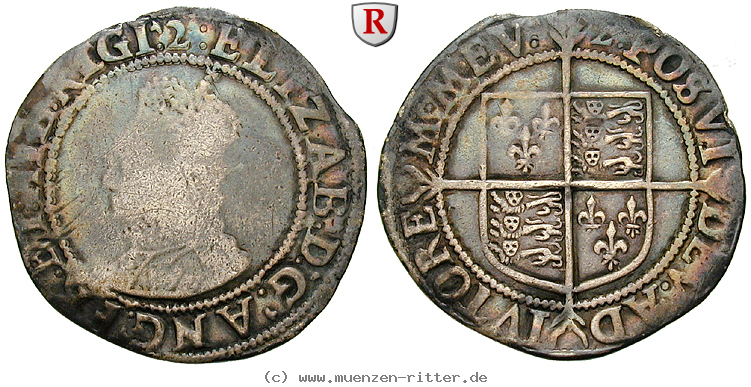 Klicken Sie auf das Bild um es auf Ihrem Rechner zu speichern grossbritannien-elizabeth-i-shilling/102139.jpg