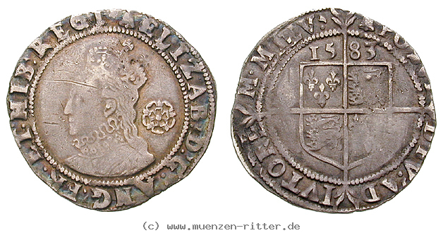 Klicken Sie auf das Bild um es auf Ihrem Rechner zu speichern grossbritannien-elizabeth-i-sixpence/ag19928.jpg