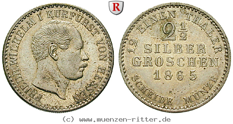 Klicken Sie auf das Bild um es auf Ihrem Rechner zu speichern hessen-friedrich-wilhelm-i-2-1-2-silbergroschen/34794.jpg