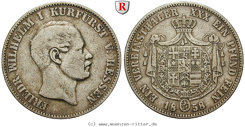 Klicken Sie auf das Bild um es auf Ihrem Rechner zu speichern hessen-friedrich-wilhelm-i-vereinstaler/97755.jpg