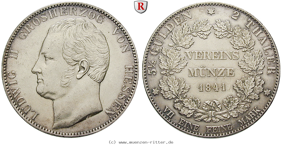 Klicken Sie auf das Bild um es auf Ihrem Rechner zu speichern hessen-ludwig-ii-doppeltaler/51045.jpg