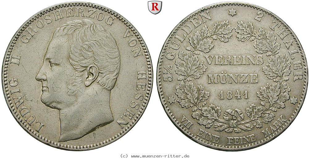 Klicken Sie auf das Bild um es auf Ihrem Rechner zu speichern hessen-ludwig-ii-doppeltaler/65911.jpg