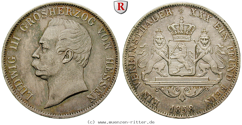 Klicken Sie auf das Bild um es auf Ihrem Rechner zu speichern hessen-ludwig-iii-vereinstaler/41979.jpg