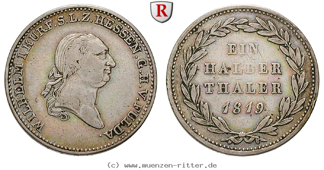 Klicken Sie auf das Bild um es auf Ihrem Rechner zu speichern hessen-wilhelm-i-1-2-taler/eadt6344.jpg