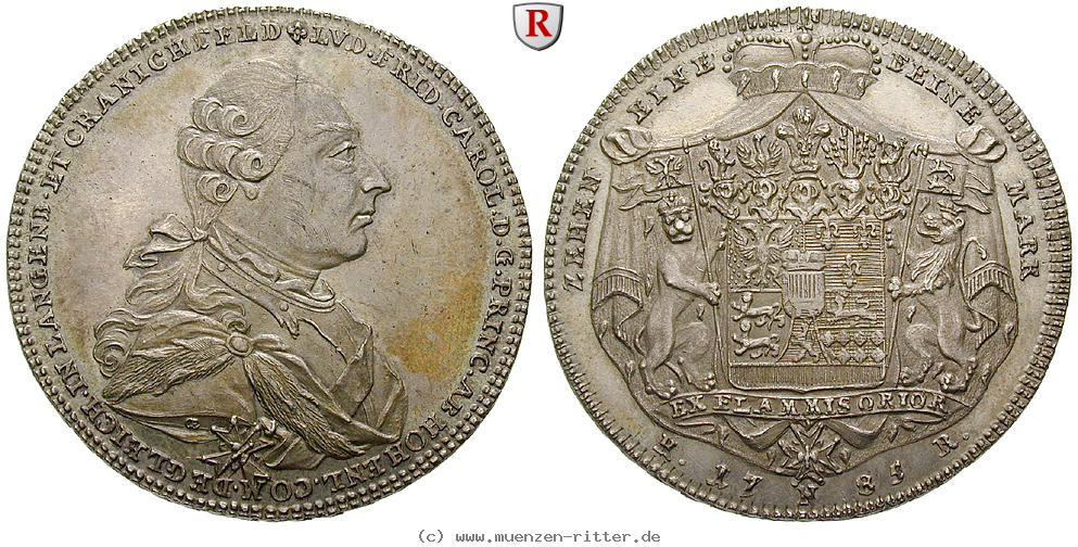 Klicken Sie auf das Bild um es auf Ihrem Rechner zu speichern hohenlohe-ludwig-friedrich-karl-taler/36044.jpg