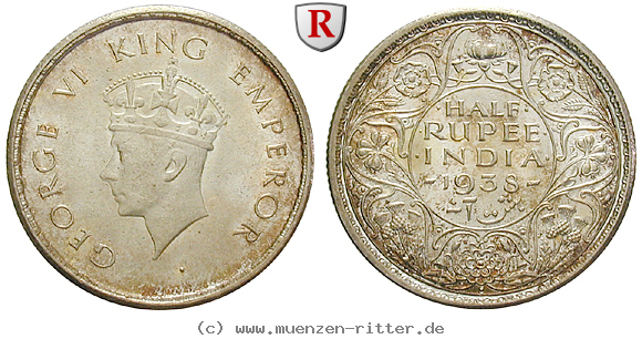 Klicken Sie auf das Bild um es auf Ihrem Rechner zu speichern indien-george-vi-1-2-rupee/73945.jpg
