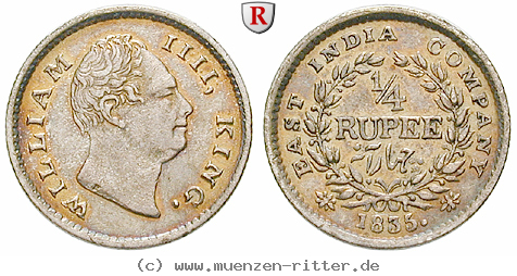 Klicken Sie auf das Bild um es auf Ihrem Rechner zu speichern indien-william-iv-1-4-rupee/56488.jpg
