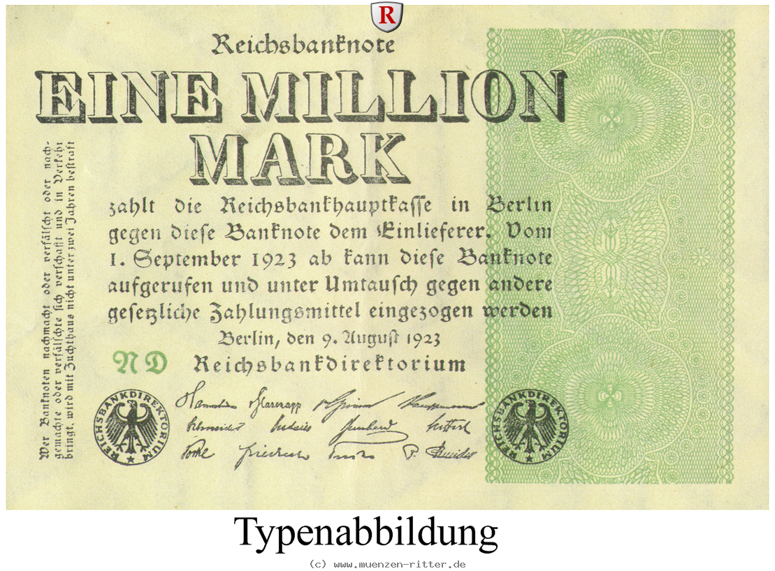 Klicken Sie auf das Bild um es auf Ihrem Rechner zu speichern inflation-1919-1924-1-mio-mark/rb101.jpg