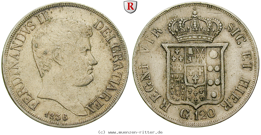 Klicken Sie auf das Bild um es auf Ihrem Rechner zu speichern italien-ferdinando-ii-piastra-120-grana/32023.jpg