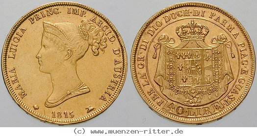 Klicken Sie auf das Bild um es auf Ihrem Rechner zu speichern italien-marie-louise-von-habsburg-lothringen-40-lire/ag10364.jpg