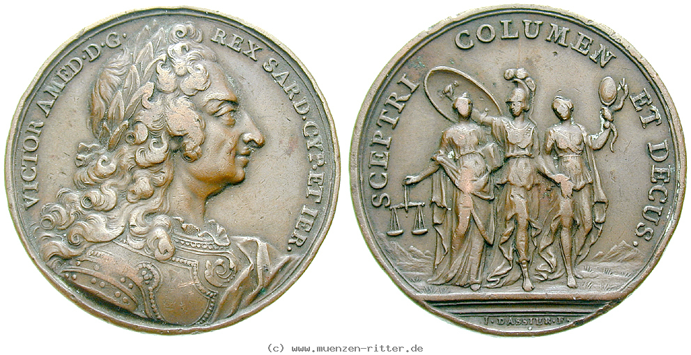 Klicken Sie auf das Bild um es auf Ihrem Rechner zu speichern italien-vittorio-amadeo-ii-bronzemedaille/45728.jpg