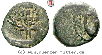 Klicken Sie auf das Bild um es auf Ihrem Rechner zu speichern judaea--hasmonaeer-judas-aristobulus-i-prutah/54963.jpg
