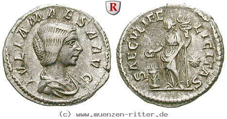 Klicken Sie auf das Bild um es auf Ihrem Rechner zu speichern julia-maesa-grossmutter-des-elagabal-denar/31700.jpg