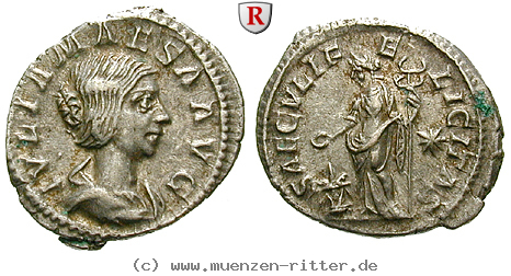 Klicken Sie auf das Bild um es auf Ihrem Rechner zu speichern julia-maesa-grossmutter-des-elagabal-denar/36938.jpg