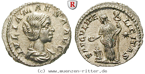 Klicken Sie auf das Bild um es auf Ihrem Rechner zu speichern julia-maesa-grossmutter-des-elagabal-denar/40423.jpg