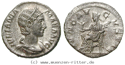 Klicken Sie auf das Bild um es auf Ihrem Rechner zu speichern julia-mamaea-mutter-des-severus-alexander-denar/16775.jpg