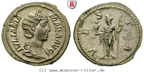 Klicken Sie auf das Bild um es auf Ihrem Rechner zu speichern julia-mamaea-mutter-des-severus-alexander-denar/57467.jpg