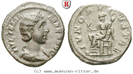 Klicken Sie auf das Bild um es auf Ihrem Rechner zu speichern julia-mamaea-mutter-des-severus-alexander-denar/69625.jpg