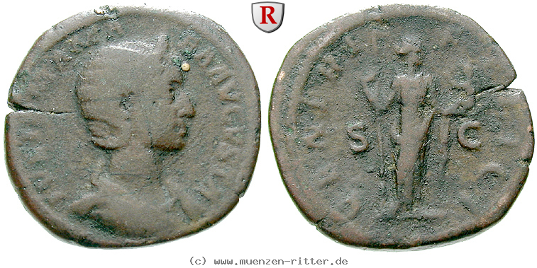 Klicken Sie auf das Bild um es auf Ihrem Rechner zu speichern julia-mamaea-mutter-des-severus-alexander-sesterz/67901.jpg
