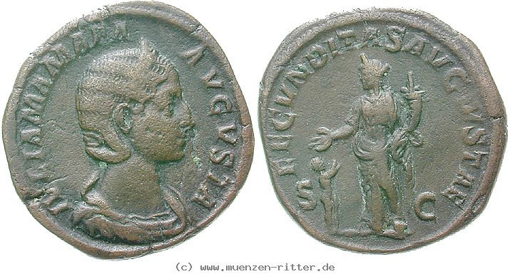 Klicken Sie auf das Bild um es auf Ihrem Rechner zu speichern julia-mamaea-mutter-des-severus-alexander-sesterz/erom4282.jpg
