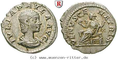 Klicken Sie auf das Bild um es auf Ihrem Rechner zu speichern julia-paula-frau-des-elagabal-denar/94658.jpg