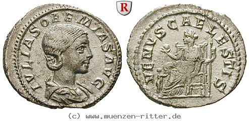Klicken Sie auf das Bild um es auf Ihrem Rechner zu speichern julia-soaemias-mutter-des-elagabal-denar/79118.jpg
