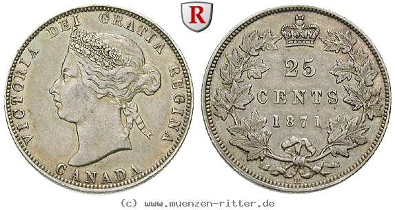 Klicken Sie auf das Bild um es auf Ihrem Rechner zu speichern kanada-victoria-25-cents/75190.jpg