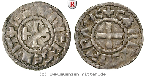 Klicken Sie auf das Bild um es auf Ihrem Rechner zu speichern karolinger-karl-der-kahle-denar/103519.jpg