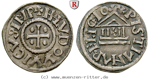karolinger-ludwig-der-fromme-denar/100350.jpg