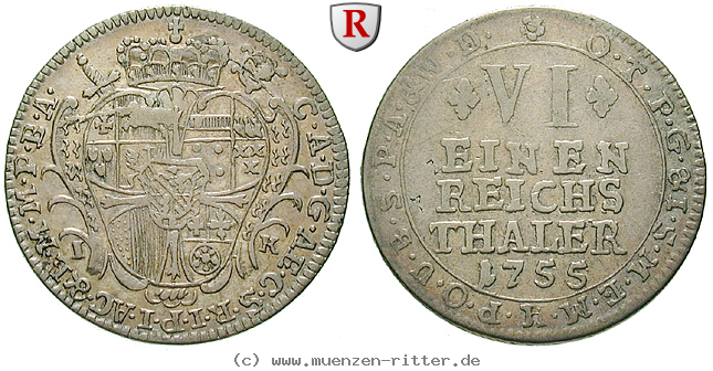 Klicken Sie auf das Bild um es auf Ihrem Rechner zu speichern koeln-bistum-clemens-august-von-bayern-1-6-reichstaler/67212.jpg
