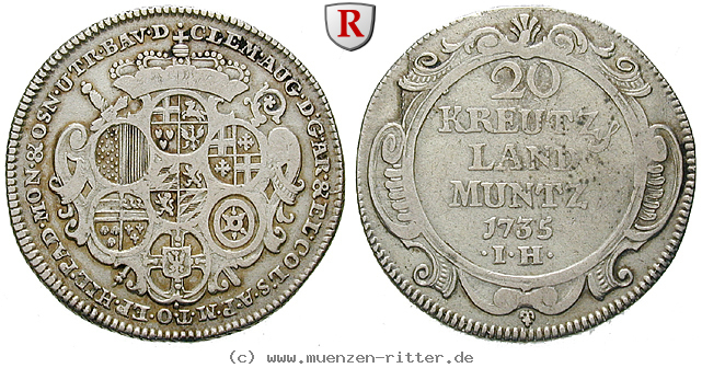 koeln-bistum-clemens-august-von-bayern-20-kreuzer/76171.jpg