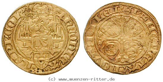 Klicken Sie auf das Bild um es auf Ihrem Rechner zu speichern koeln-bistum-dietrich-ii-von-moers-goldgulden/12369.jpg