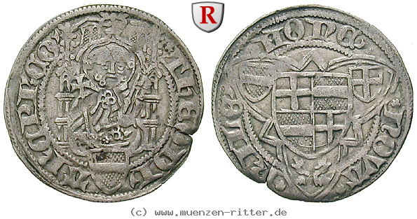 Klicken Sie auf das Bild um es auf Ihrem Rechner zu speichern koeln-bistum-dietrich-ii-von-moers-weisspfennig/82191.jpg