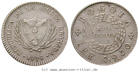 Klicken Sie auf das Bild um es auf Ihrem Rechner zu speichern kolumbien-neugranada-2-reales/13467.jpg
