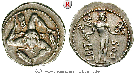 Klicken Sie auf das Bild um es auf Ihrem Rechner zu speichern l-cornelius-lentulus-und-c-claudius-marcellus-denar/21542.jpg