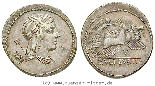 Klicken Sie auf das Bild um es auf Ihrem Rechner zu speichern l-iulius-bursio-denar/41565.jpg