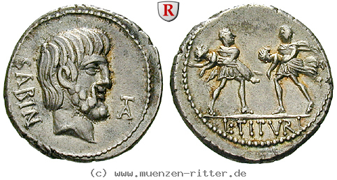 Klicken Sie auf das Bild um es auf Ihrem Rechner zu speichern l-titurius-sabinus-denar/67284.jpg