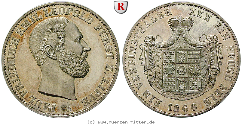 lippe-grafschaft-paul-friedrich-emil-leopold-vereinstaler/94179.jpg