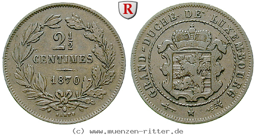 Klicken Sie auf das Bild um es auf Ihrem Rechner zu speichern luxemburg-willem-iii-der-niederlande-2-1-2-centimes/62918.jpg